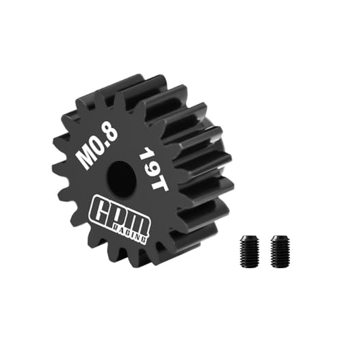 R/C Car Upgrade Parts : 40Cr Steel Motor Gear 19T (32 Pitch, Module 0.8mm, Motor Tooth Diameter 3.175mm, Tooth Surface Outer Diameter 16.7mm) von GPM