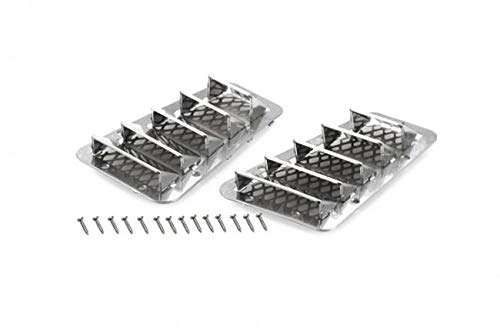 R/C Scale Accessories : Metal Fender Vent (Style B) for Traxxas TRX-4 Land Rover Defender D90 D110 - 1Pr Set Silver von GPM