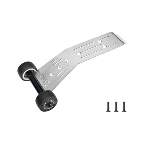 Stainless Steel Bearing Wheelie Bar for Traxxas 1:16 Mini Maxx/Mini XRT 3S Monster Truck Upgrades - Black von GPM