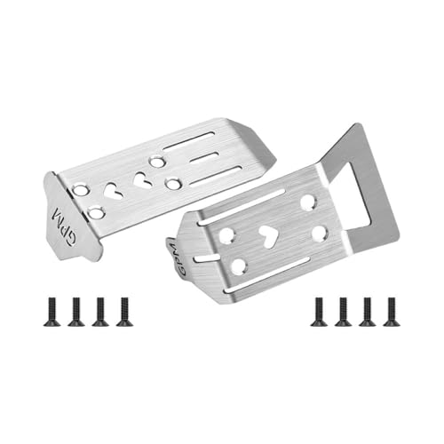 Stainless Steel Front and Rear Chassis Skid for Arrma 1/14 Typhon GROM Small Scale Buggy Upgrades von GPM