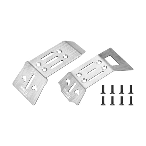 Stainless Steel Front and Rear Chassis Skid for Arrma 1/18 Granite GROM Brushed Monster Truck-ARA2102 Upgrades von GPM