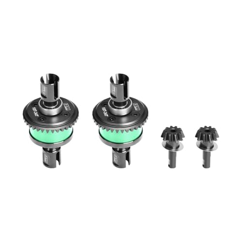 Steel+Aluminium Front and Rear Complete Differential Set for Arrma 1:8 KRATON 6S V6 / Notorious V6 / Outcast/Talion / 1:7 Mojave EXB/FIRETEAM/Big Rock 6S Upgrades - Green von GPM