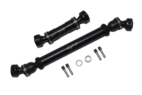 GPM Steel #45 + Aluminium Front + Rear Drive Shaft for 1:10 Traxxas E-Revo Brushless/E-Revo VXL 2.0 / Summit - 8Pc Set Black von GPM