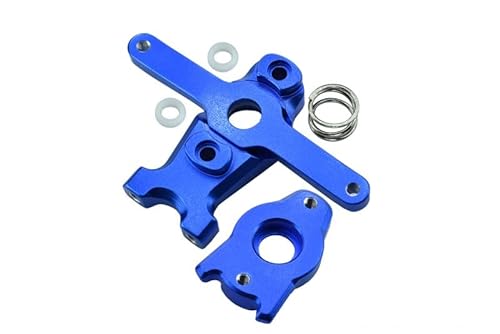 Traxxas 1/16 Mini E-Revo, Mini Slash, Mini Summit Tuning Teile Aluminium Steering Assembly - 3 Pcs Set Blue von GPM