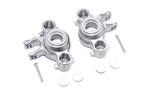 Traxxas E-Revo 2.0 VXL Brushless (86086-4) Tuning Teile Aluminium Front/Rear Knuckle Arms - 1Pr Set Grey Silver von GPM