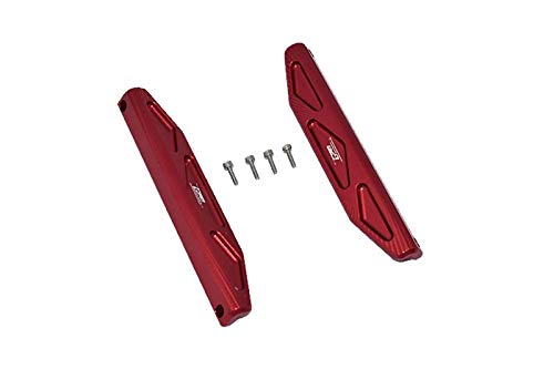 Traxxas Hoss 4X4 VXL (90076-4) Tuning Teile Aluminium Chassis Nerf Bars - 6Pc Set Red von GPM