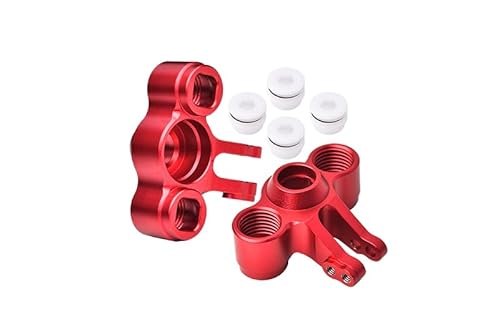 Traxxas Mini E-Revo, Mini Slash, Mini Summit Tuning Teile Aluminium Front/Rear Knuckle Arm - 1Pr Set Red von GPM