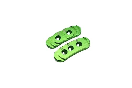 GPM for Traxxas Rustler 4X4 VXL (67076-4) Aluminum Fixed Gear Adapter - 2Pc Set Green von GPM