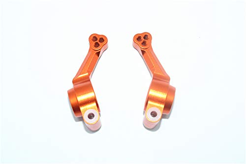GPM Traxxas Rustler 4X4 VXL (67076-4) Tuning Teile Aluminium Rear Knuckle Arm - 2Pc Set Orange von GPM