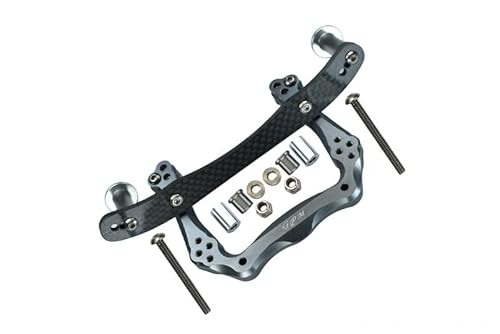 GPM For Traxxas Rustler VXL/Bandit Aluminum Front Damper Plate with Graphite Body Post Mount and Delrin Post - 1 Set Gray Silver GPM For Traxxas Rustler VXL/Bandit Aluminum Front Damper Plate with Graphite Body Post Mount and Delrin Post - 1 Set Gray Silver von GPM