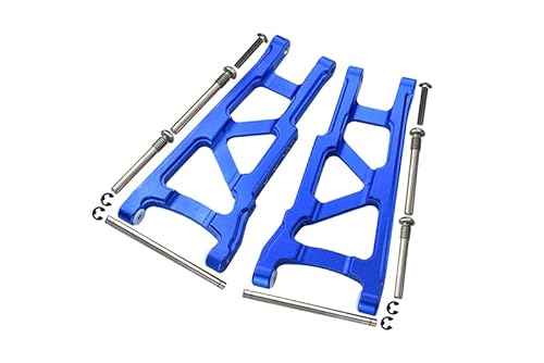GPM for Traxxas Slash 4X4 / Stampede 4X4 / Rustler 4X4 / Hoss 4X4 Aluminum Front Or Rear Lower Arm - 1Pr Set Blue von GPM