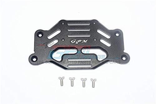 GPM for Traxxas TRX-4 Bronco/Blazer/Mercedes-Benz G500 Aluminum Front Fender Stabilizing Plate - 1Pc Set Black von GPM