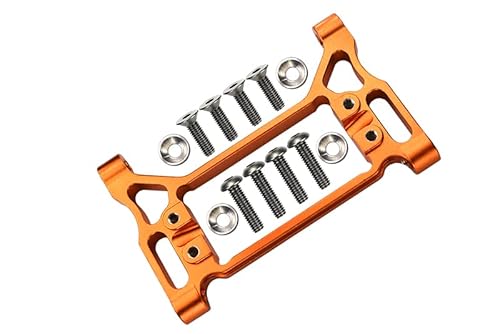 GPM for Traxxas TRX-4 Trail Defender Crawler/TRX-6 MERC-Benz G63 Aluminum Front Servo Mount - 1 Set Orange von GPM