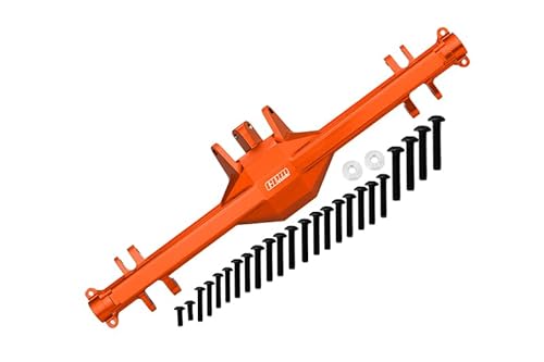 GPM For Traxxas Unlimited Desert Racer 4X4 (#85076-4) Aluminum Rear Axle Housing (Without Carrier) - 1 Set Orange von GPM