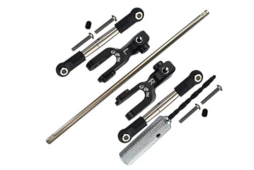 GPM For Traxxas Unlimited Desert Racer 4X4 (#85076-4) Spring Steel Front Sway Bar & Aluminum Sway Bar Arm & Stainless Steel Linkage - 12Pc Set Black von GPM