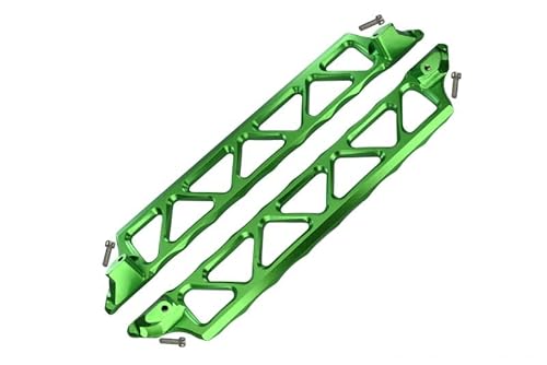 Aluminium Side Trail for Traxxas 1:5 X Maxx 6S / X Maxx 8S / XRT 8S Monster Truck Upgrades - 2Pc Set Green von GPM