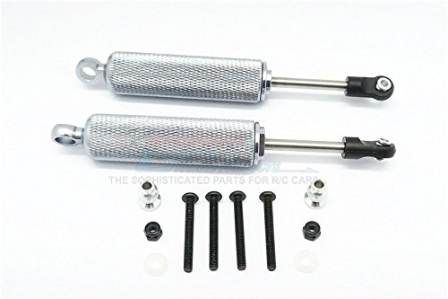 Vaterra K5 Blazer Ascender Tuning Teile Aluminium Front/Rear Internal Shocks (110mm) - 1Pr Set Grey Silver von GPM