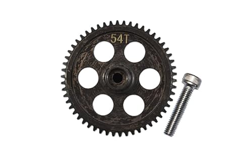 X-Rider 1/8 Flamingo RC Tricycle Tuning Teile Harden Steel #45 Rear Main Gear (54T) - 1Pc Set Black von GPM