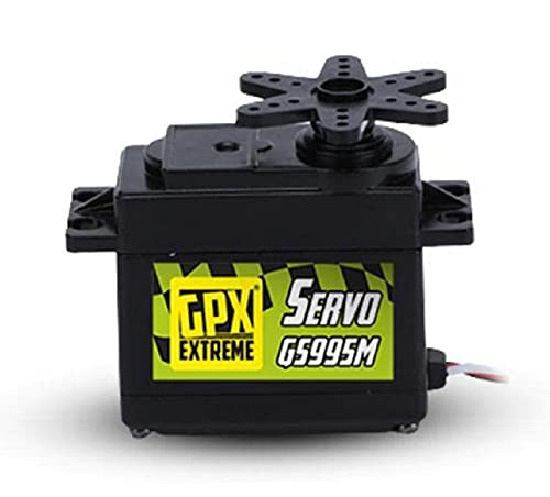 GPX extreme GPX/GS995M Servo GS995M (Standard, 13 kg / 4,8 V, 0,17SEK / 60) Maßstabszubehör und Fahrzeugkarosserien, bunt von GPX extreme