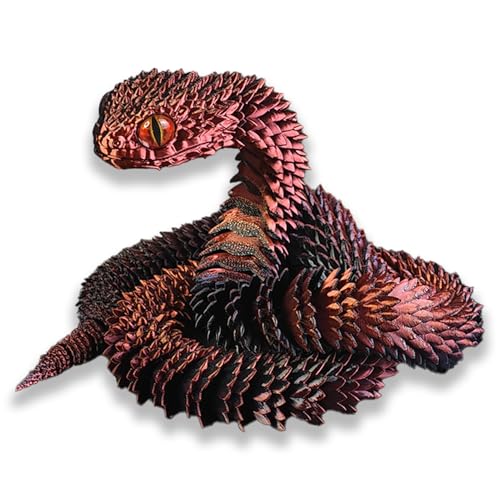 Schlange Spielzeug, 3d Schlange, 3d Druck Schlange, 3d Gedruckte Schlange, 3D gedruckte Tierspielzeuge, Schlangen Modell, Schlange Statue Decor, Zappelspielzeug für Autismus/ADHS (75cm,Rot Schwarz) Schlange Spielzeug, 3d Schlange, 3d Druck Schlange, 3d Gedruckte Schlange, 3D gedruckte Tierspielzeuge, Schlangen Modell, Schlange Statue Decor, Zappelspielzeug für Autismus/ADHS (75cm,Rot Schwarz) von GQDGCU
