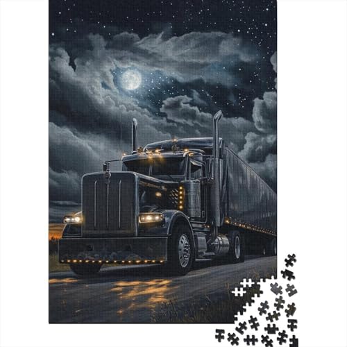 Big Truck Puzzle 1000-teilige Schwer Puzzle Spielzeug Pädagogisches Spiel Impossible Herausforderungsspielzeug Für Erwachsene Und Kinder Ab 12 Jahren 1000pcs (75x50cm) von GQLIDDAOE