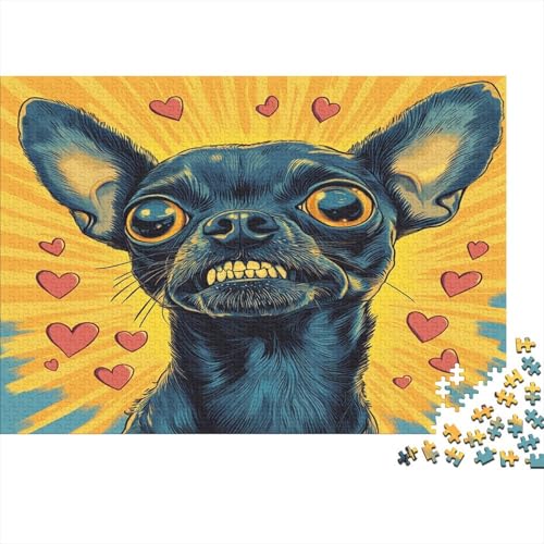 Chihuahua 1000 Teile Puzzle, Puzzles Für Erwachsene, 1000 Teile Puzzlespiel Für Jugendliche & Erwachsene Puzzlespiel Puzzel 1000pcs (75x50cm) von GQLIDDAOE