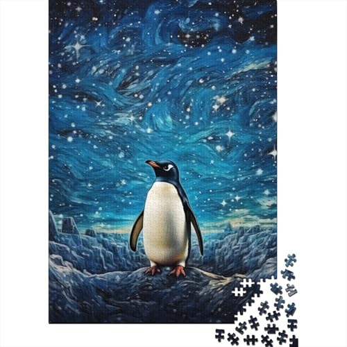 Cute Pinguin Puzzle 1000 Teile Schwer Puzzle Spielzeug Pädagogisches Spiel Impossible Herausforderungsspielzeug Für Erwachsene Und Kinder Ab 12 Jahren 1000pcs (75x50cm) von GQLIDDAOE