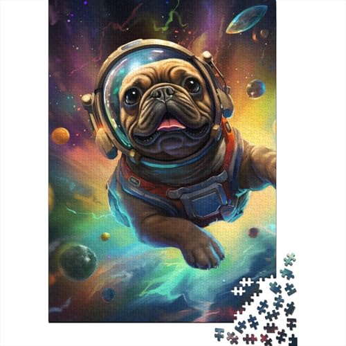 Cute Welpe Puzzle 1000-teilige Schwer Puzzle Spielzeug Pädagogisches Spiel Impossible Herausforderungsspielzeug Für Erwachsene Kinder 1000pcs (75x50cm) von GQLIDDAOE