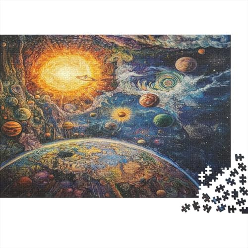 Kosmische Galaxie Puzzle 1000 Teile Puzzles Für Erwachsene Lernspiel Herausforderungsspielzeug 1000-teilige Puzzlespiel Für Erwachsene Kinder Puzzel 1000pcs (75x50cm) von GQLIDDAOE