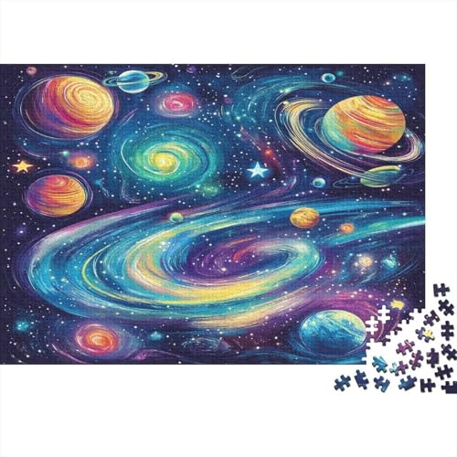 Kosmische Galaxie Puzzlespiel 1000 Teile Erwachsene -Puzzle 1000 Stück Spiel Puzzles Für Erwachsene Kinder Puzzle Erwachsenen Puzzlespiel Puzzel 1000pcs (75x50cm) von GQLIDDAOE