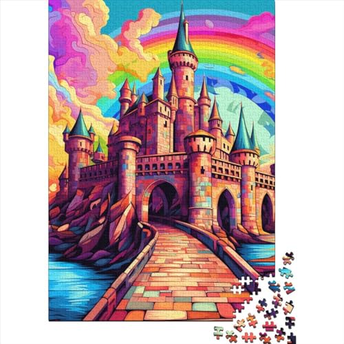 Magic Schloss Puzzles 1000-teilige Schwer Puzzle Spielzeug Lernspiel Impossible Herausforderungsspielzeug Für Erwachsene Und Kinder in Bewährter 1000pcs (75x50cm) von GQLIDDAOE