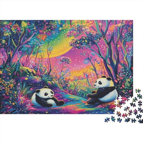 Panda Puzzle 1000 Teile Erwachsene, Puzzlespiel Jigsaw Puzzles Erwachsenen Puzzlespiel Puzzel 1000pcs (75x50cm) von GQLIDDAOE