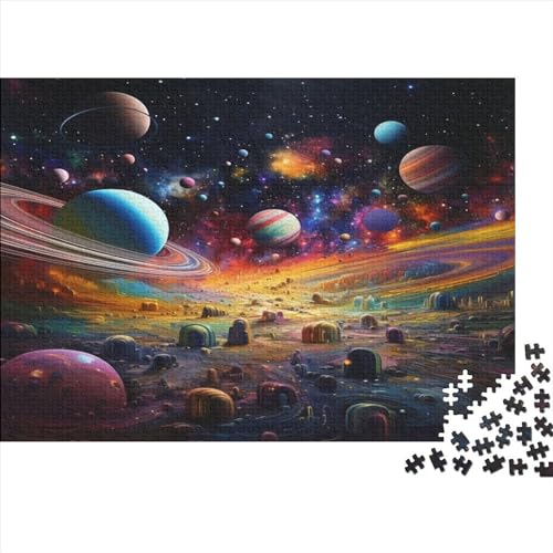 Planet 1000 Stück Puzzles Für Erwachsene Teenager Stress Abbauen Familien-Puzzlespiel 1000-teiliges Puzzle Kinder Lernspiel Spielzeug Geschenk Puzzel 1000pcs (75x50cm) von GQLIDDAOE