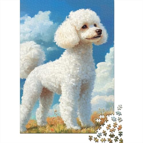 Pudel Puzzles 1000 Teile Schwer Puzzle Spielzeug Lernspiel Impossible Herausforderung Spielzeug Für Erwachsene Und Kinder Ab 14 Jahren 1000pcs (75x50cm) von GQLIDDAOE