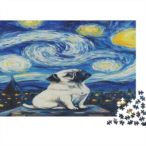 Shar Pei 1000 Stück Puzzles Für Erwachsene Teenager Stress Abbauen Familien-Puzzlespiel Mit Poster in 1000-teiliges Puzzle Kinder Lernspiel Spielzeug Geschenk Puzzel 1000pcs (75x50cm) von GQLIDDAOE
