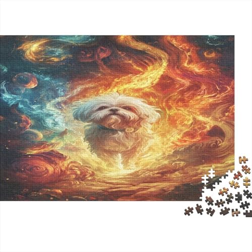 Shih Tzu. Puzzlespiel 1000 Teile Puzzles Für Erwachsene Lernspiel Herausforderung Spielzeug 1000 Teile Puzzles Für Erwachsene Kinder Erwachsenen Puzzlespiel Puzzel 1000pcs (75x50cm) von GQLIDDAOE