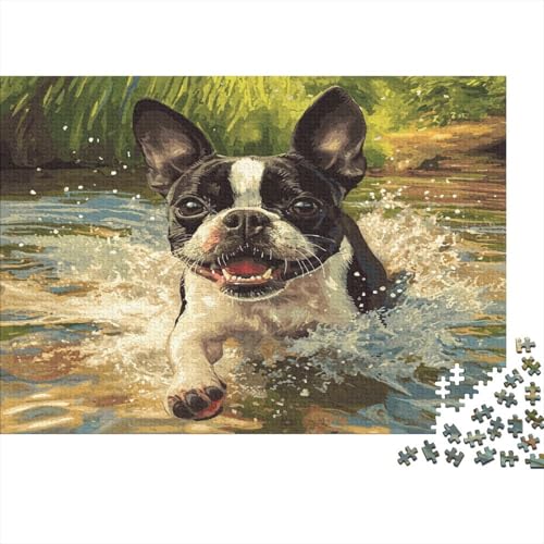 Süßer Hund Puzzlespiel 1000 Teile Puzzles Für Erwachsene Lernspiel Herausforderung Spielzeug 1000 Teile Puzzles Für Erwachsene Kinder Erwachsenen Puzzlespiel Puzzel 1000pcs (75x50cm) von GQLIDDAOE