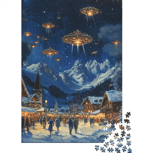 Urlaub Dorfplatz Puzzle 1000-teilige Schwer Puzzle Spielzeug Pädagogisches Spiel Impossible Herausforderung Spielzeug Für Erwachsene Und Kinder Ab 14 Jahren 1000pcs (75x50cm) von GQLIDDAOE