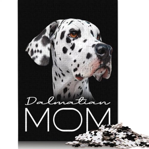 1000 Teile „Dalmatiner-Mama“-Puzzle, Schwierigkeitsgrad, Lernspiele, Spielzeug, 1000 Teile (38 x 26 cm) von GQmoney