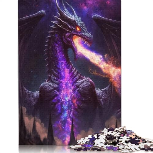 1000 Teile „Der kosmische Drachenkönig“, Puzzle, Schwierigkeitsgrad, Lernspiele, Spielzeug, 1000 Teile (75 x 50 cm) von GQmoney