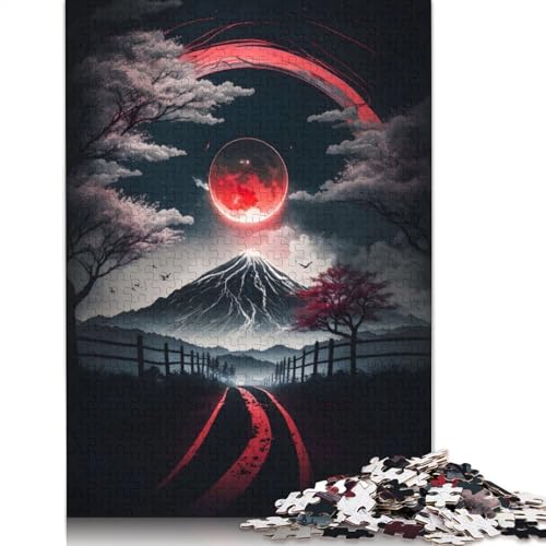 1000 Teile „Die dunkle Nacht“ Puzzle, Schwierigkeitsgrad Puzzle, Lernspiele, Spielzeug, 1000 Teile (38 x 26 cm) von GQmoney