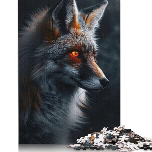 1000 Teile EIN Wilder Fuchs Puzzle Puzzle für Erwachsene Schwierigkeitsgrad Puzzle Lernspiel Spielzeug 1000 Stück (75x50cm) von GQmoney