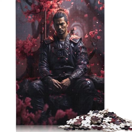 1000 Teile Episches Japanisches Samurai-Puzzle, Schwierigkeitsgrad Puzzle, Lernspiel, Spielzeug, 1000 Stück (75 x 50 cm) von GQmoney