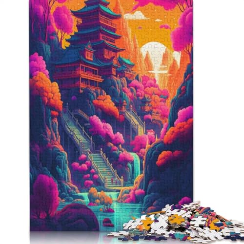 1000 Teile Fantasielandschaft 7 Puzzle Puzzle für Erwachsene Schwierigkeitsgrad Puzzle Lernspiel Spielzeug 1000 Stück (38 x 26 cm) von GQmoney