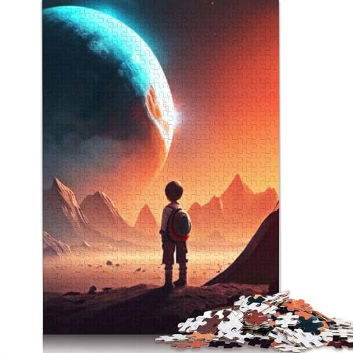 1000 Teile Puzzle für Kinder, Weltraum-Puzzle für Erwachsene, Schwierigkeitsgrad: Puzzle, Lernspielzeug, Spiele, Familiendekoration, 1000 Stück (38 x 26 cm) von GQmoney