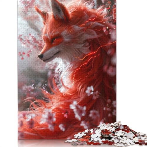 1000 Teile Red Fox Fantasy Puzzles Puzzle Schwierigkeitsgrad Puzzle Lernspiele Spielzeug 1000 Stück (38x26cm) von GQmoney