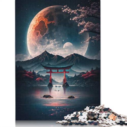 1000 Teile Schöne Aussicht in Japan Puzzle Puzzle für Erwachsene Schwierigkeitsgrad Puzzle Lernspiel Spielzeug 1000 Stück (75x50cm) von GQmoney