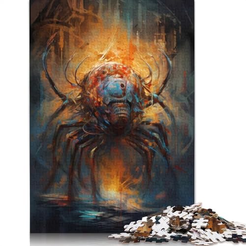 1000 Teile Spide Fictitious für Erwachsene, schwieriges Puzzle aus Papier für Erwachsene, 1000 Teile (38 x 26 cm) von GQmoney