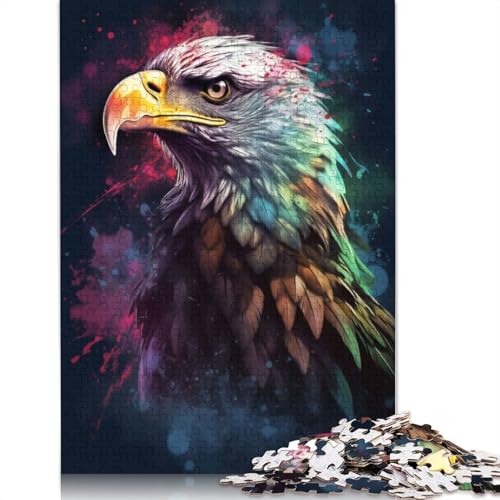1000-teiliges Adler-Malpuzzle, Schwierigkeitspuzzle, Lernspiel, Spielzeug, Familiendekoration, 1000 Teile (75 x 50 cm) von GQmoney