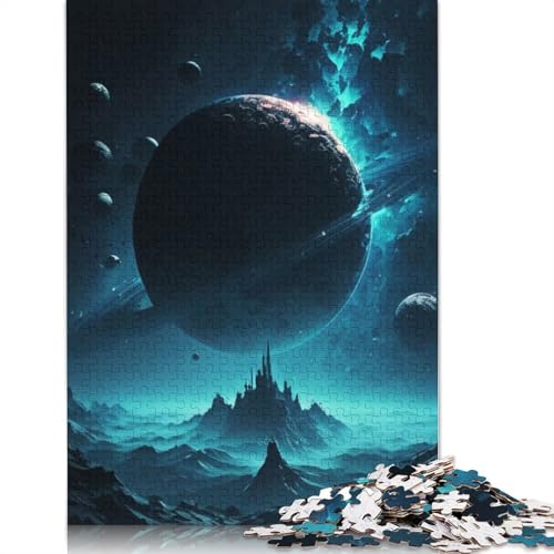 1000-teiliges Fantasy-Galaxie-Puzzle, Schwierigkeitsgrad, Lernspiele, Spielzeug, 1000 Stück (38 x 26 cm) von GQmoney